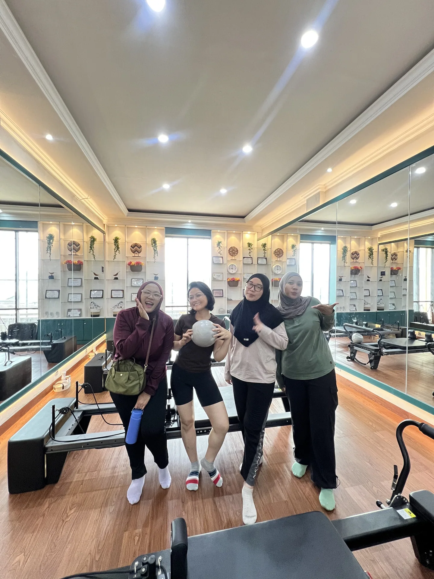 Liza Ariesta Pilates practice moment